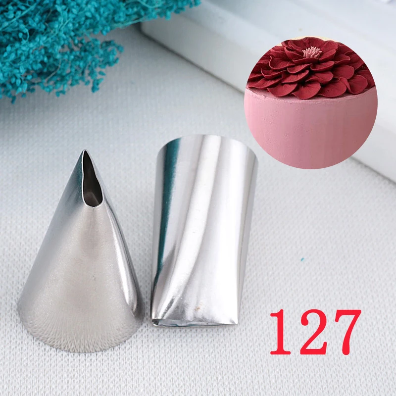#127 Роза из нержавеющей стали лепестки DIY глазурь окантовки кекс торт