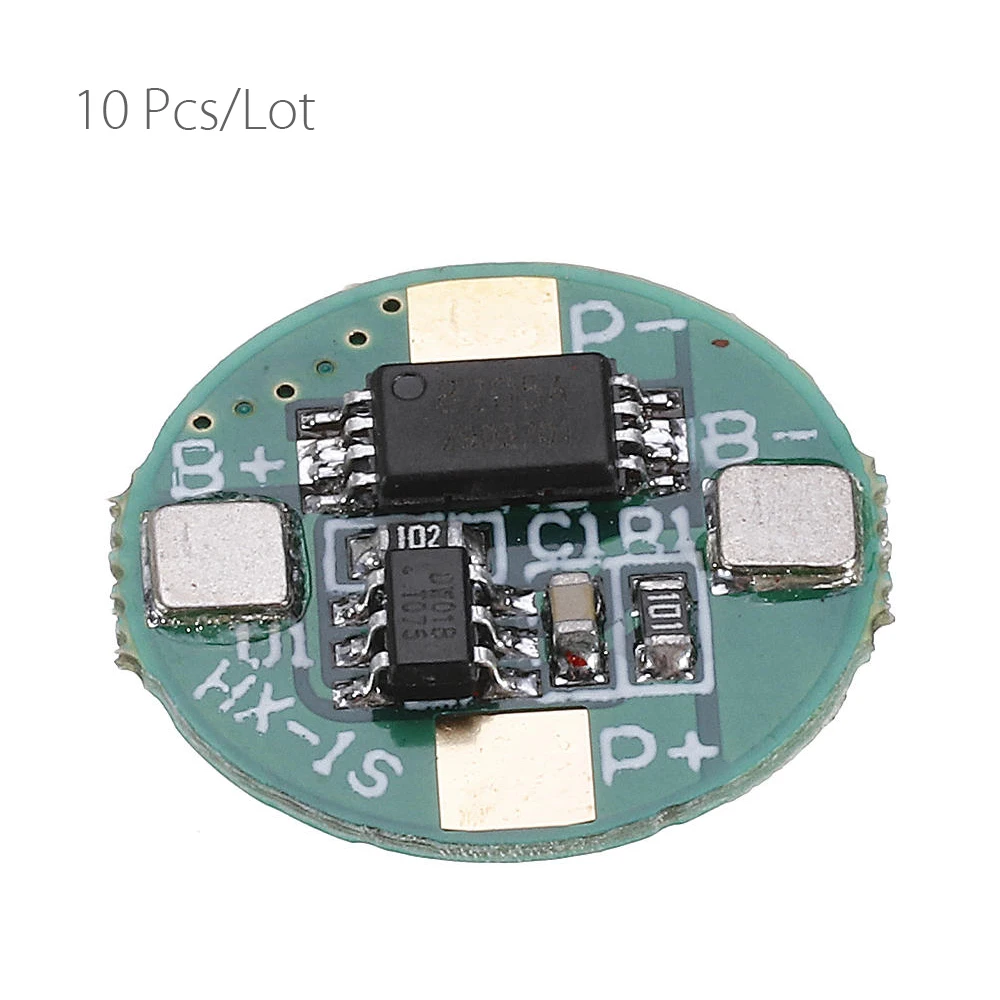 10 шт./лот 1S 3 7 V 18650 Защитная плата литиевого аккумулятора A Li Ion BMS с защитой от