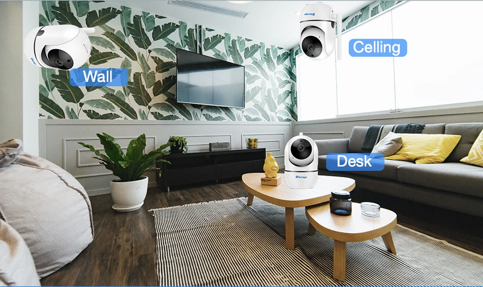 Techage 1080P 720 Беспроводной камера с функцией автоматического слежения 2 Way Аудио Звук IP Камера SD карты запись для защиты детей и домашних животных монитор наблюдения YCC365