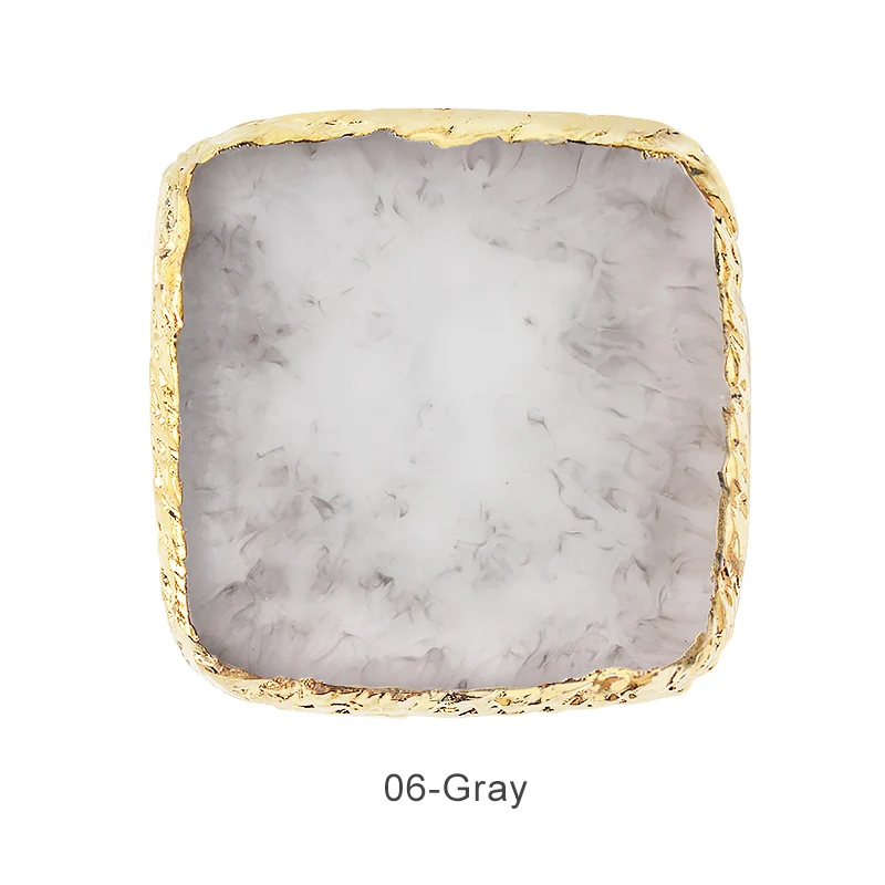 06-gray Contigo, палитра для дизайна ногтей, квадратная краска из смолы, агат, дисплей, доска, цветной рисунок, Гель-лак, палитра ногтей, аксессуары, инструмент, 2019New - Цвет: 06-gray