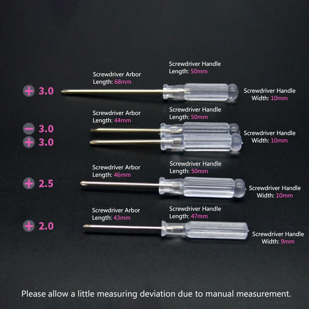 Meterk 5Pcs Mini Screwdriver Set for Phone Computer Repair Tool Bit Transparent Slotted Screw driver | Инструменты