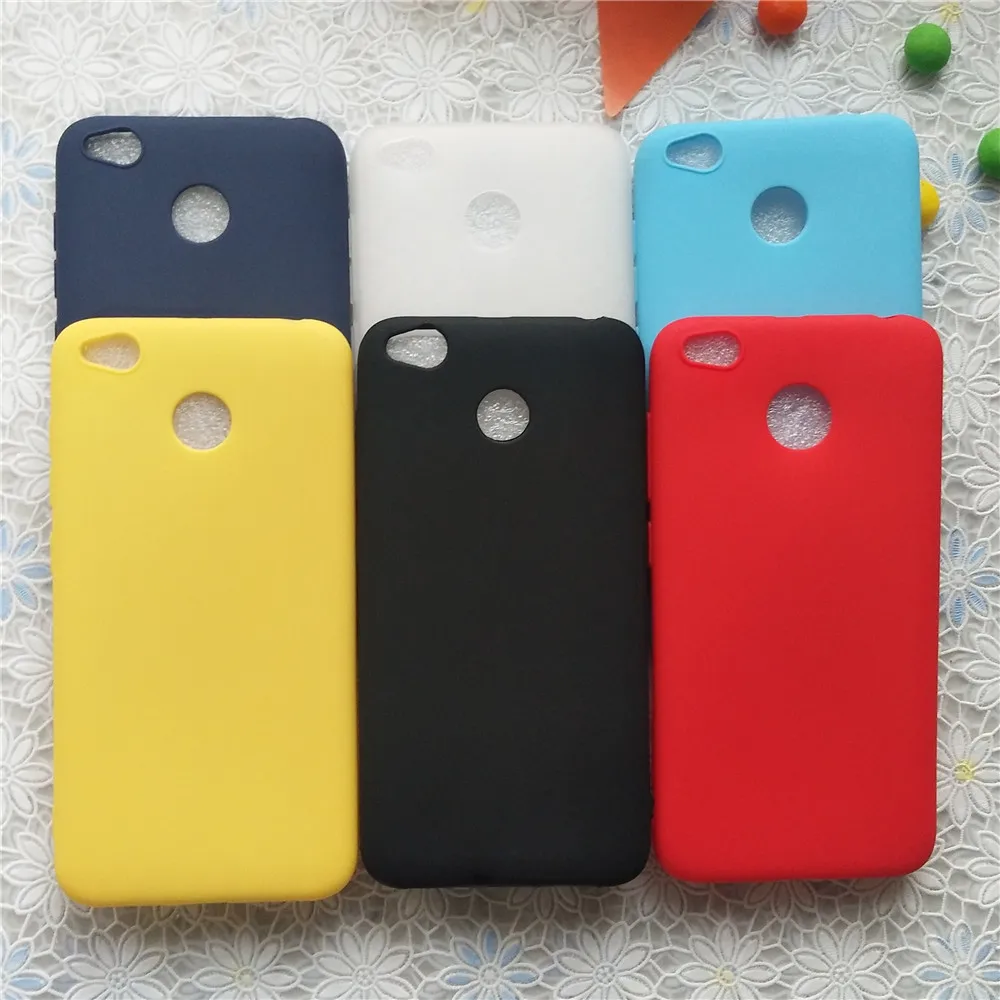 Цветной матовый Силиконовый чехол из ТПУ для Xiaomi redmi 4x высококачественный яркий
