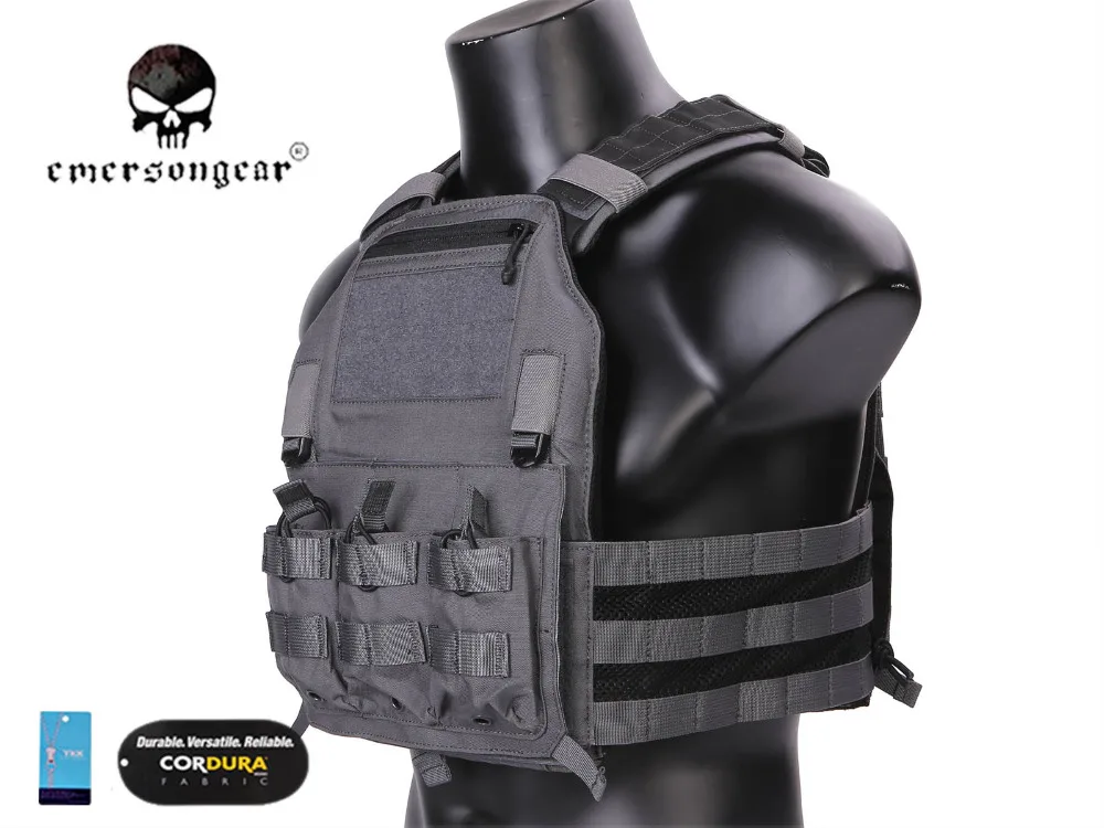 Emersongear 420 пластина Перевозчик Тактический уличный жилет стрельба военная облегченная модульная система переноски снаряжения 420 жилет EM7362 мультикам черный