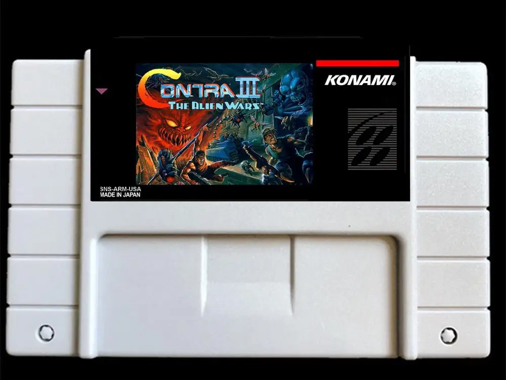 Contra III межпланетные войны США-NTSC Версия 46 контактов Видеоигры карта NTSC Версия для ретро видеоигр Консоль