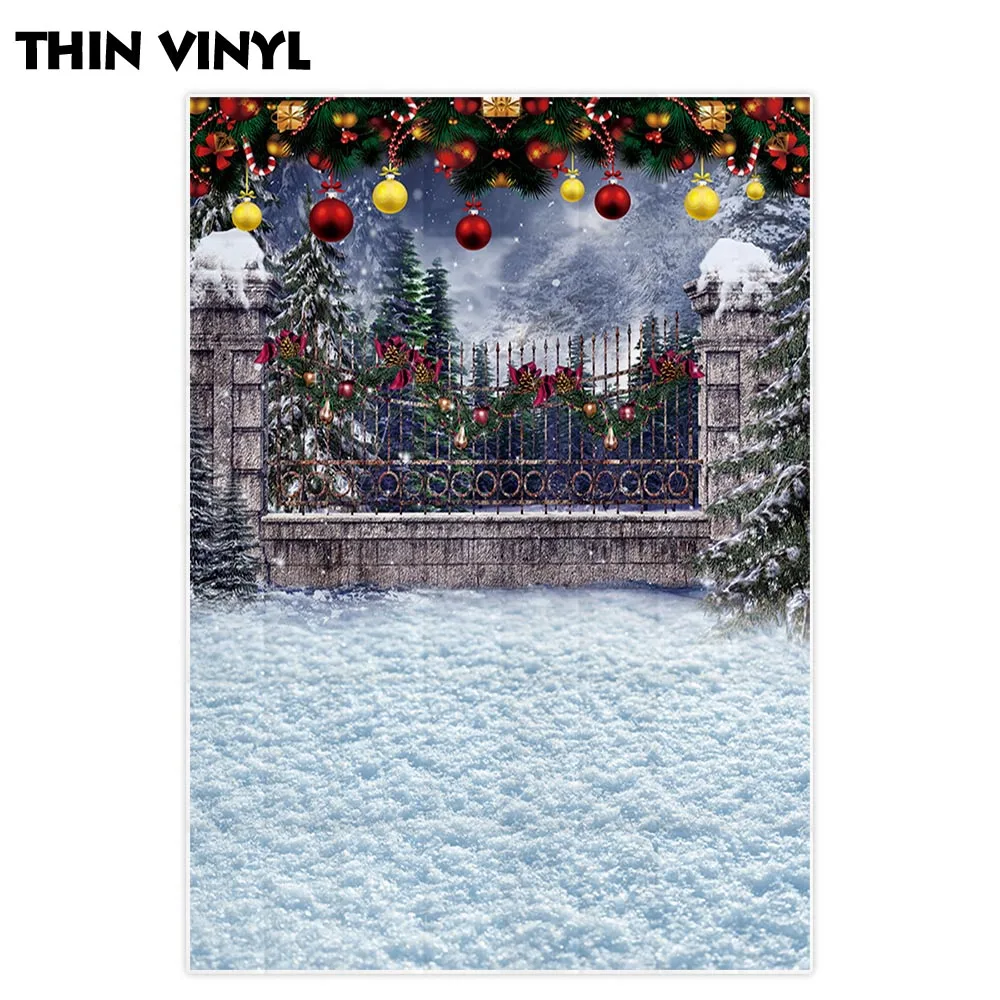 Allenjoy фоны для фотосъемки Рождество Зима Снег сосна детские украшения подарки фон