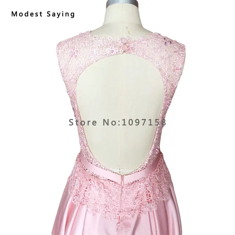 Гламурные элегантные трапециевидные Розовые атласные кружевные вечерние платья
