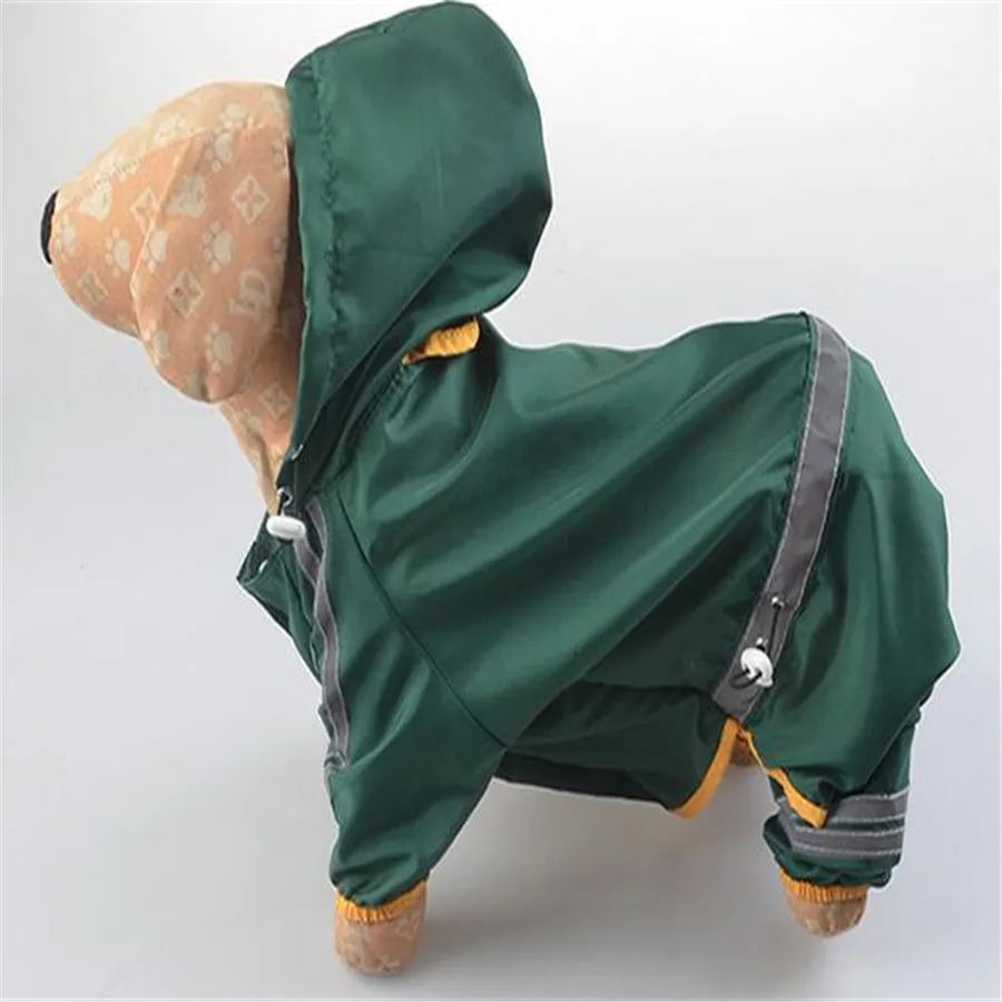 Новинка дождевик для собак регулируемый Блестящий Стильный домашних животных