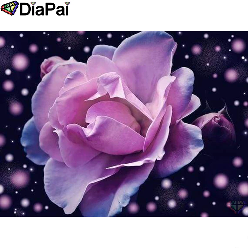 DIAPAI 5D DIY Алмазная картина 100% полная квадратная/круглая дрель &quotЦветочный