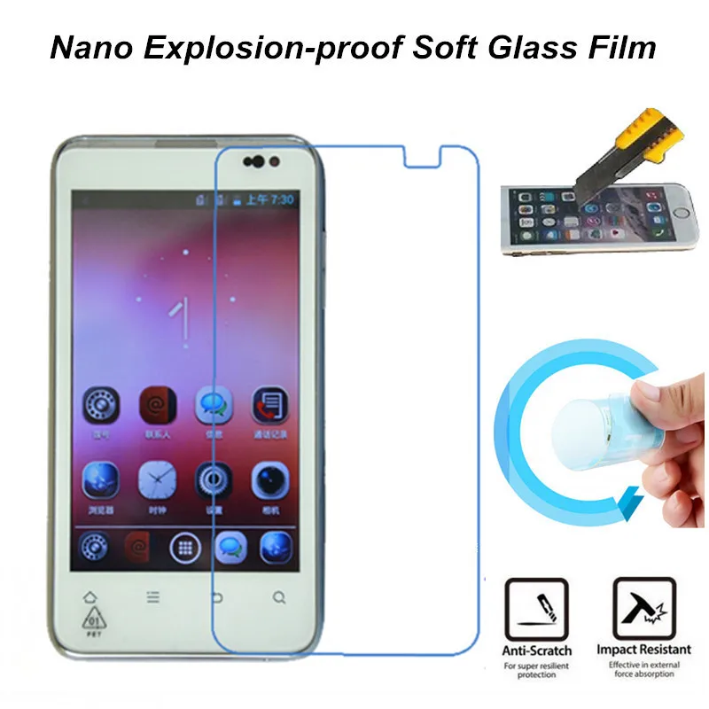 Ultra clear нано взрывозащищенные мягкий стекло экран протектор пленка для zte n8010