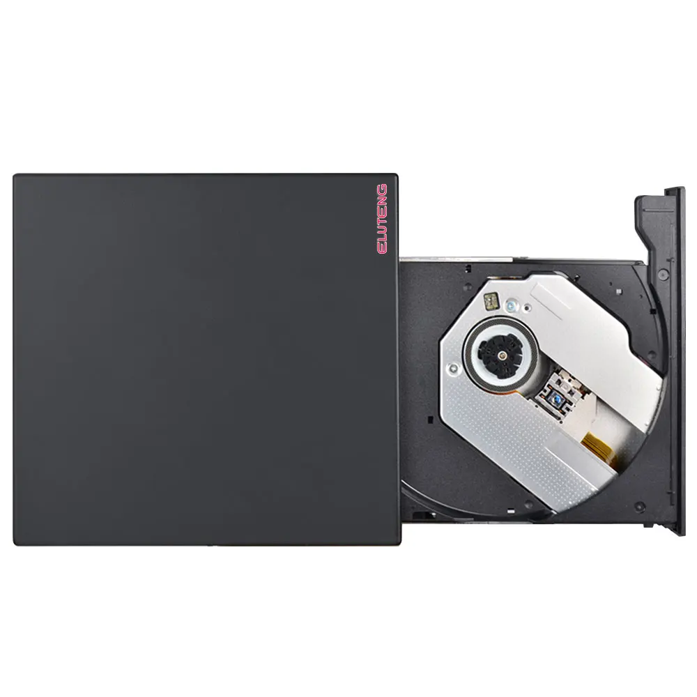 ELUTENG USB 3.0 Внешний Оптический DVD RW CD Привод Портативный Тонкий 17mm DVD-ROM8X CD-ROM 24X