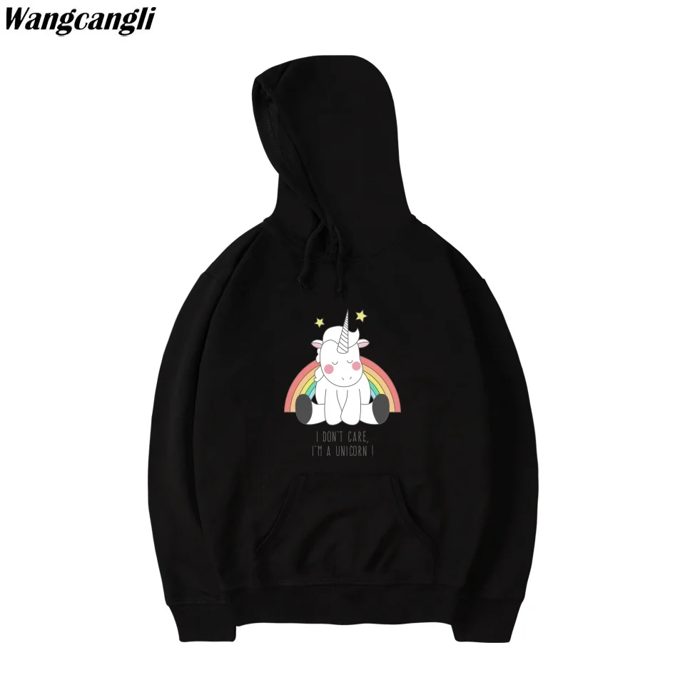 Толстовка с капюшоном и принтом единорога Осень зима|women sweatshirt|women sweatshirt brandwomen