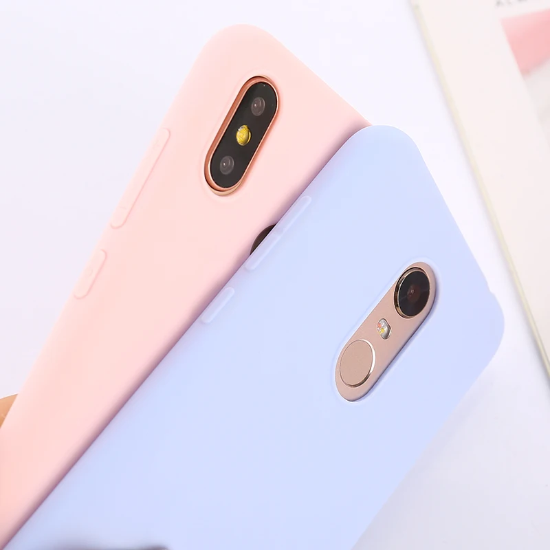Ultra thin Candy Color Case for Xiaomi Redmi 6A S2 Note 5 5A Pro 4X 4A 6 Soft TPU Cover Mi 8 6X A2 A1 5X |