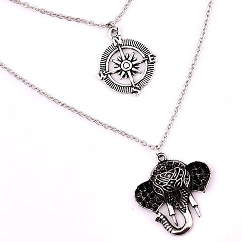 2019 Women's Multilayer Pendant Necklace Bohemian Patterns Retro Fashion Collar Jewelry birthday gift new A619 | Украшения и