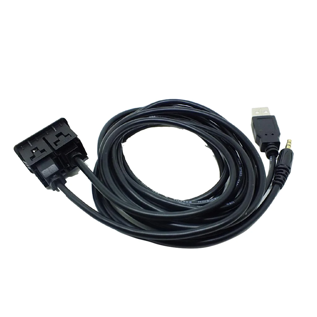 Автомобильный 3 5 мм USB AUX разъем для наушников Монтажная монтажная панель