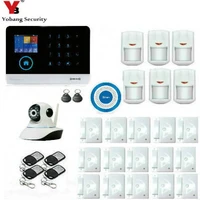 yobang security wireless wifi gsm gprs rfid home security alarm system smart home automation system pet friendly immune detector