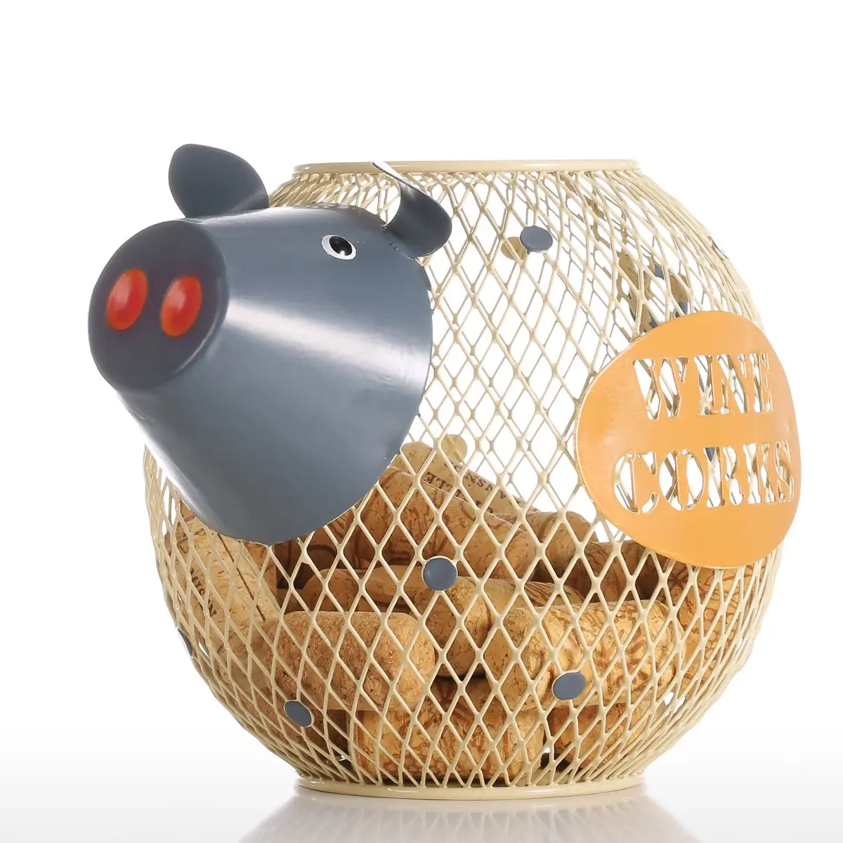 Tooarts статуэтка животного Милая Статуэтка поросенка винная пробка контейнер