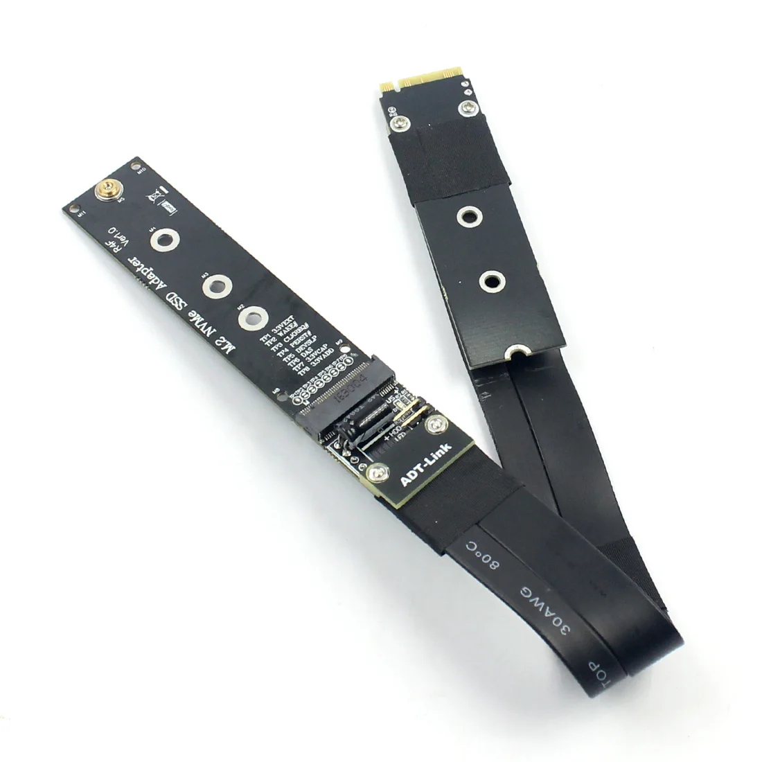 M.2 NVMe SSD твердотельный приводной удлинитель Кабель Riser card Поддержка M2 M ключ PCI-E 3,0x4 4 pcie 4x полная скорость ADT 32G/bps R44SF