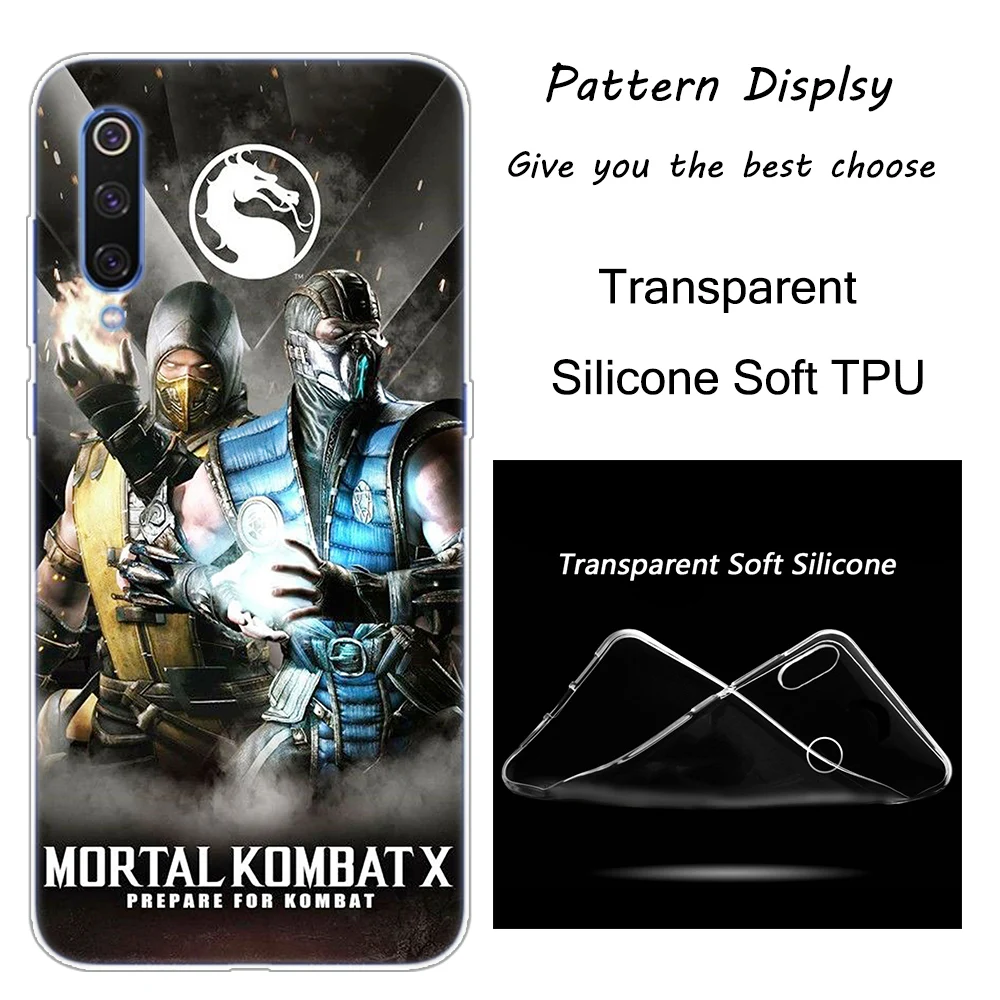 001 Горячая Mortal Kombat силиконовый чехол для Xiaomi Pocophone F1 9T 9 9SE 8 A2 Lite A1 A2 Mix3 Redmi K20 7A Note 4 4X5 6 7 Pro S2 крышка - Цвет: 001