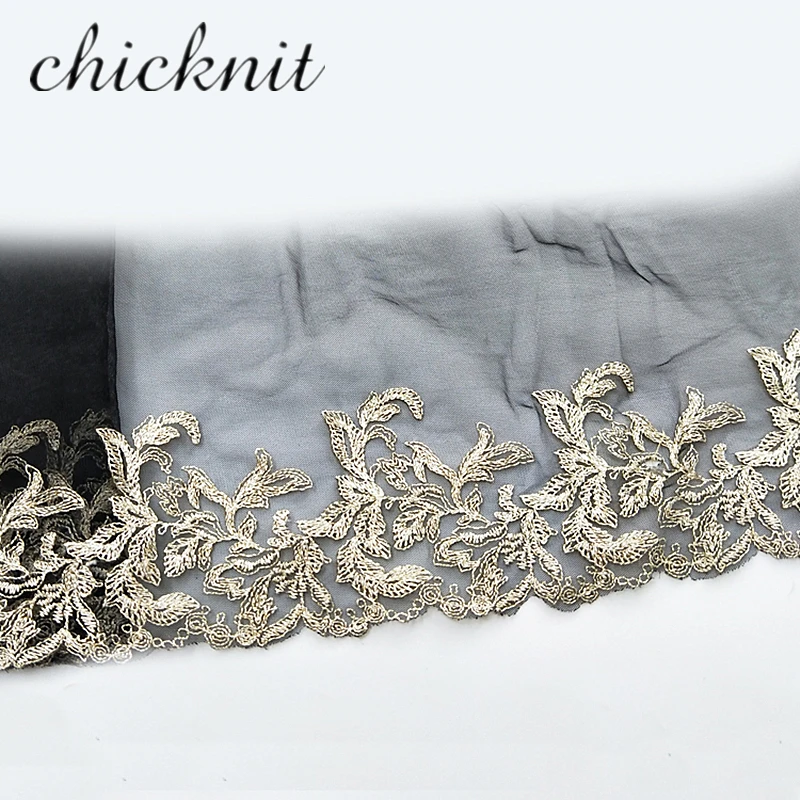 CHICKNIT ширина 140 мм новинка 2018 модная черная сетка для Кукольное свадебное платье с
