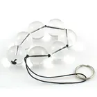 Стеклянная Анальная пробка для заднего двора, анальная пробка 7 шариков, пикантная вагинальная и порно-игрушка для точки g, анальная пробка унисекс