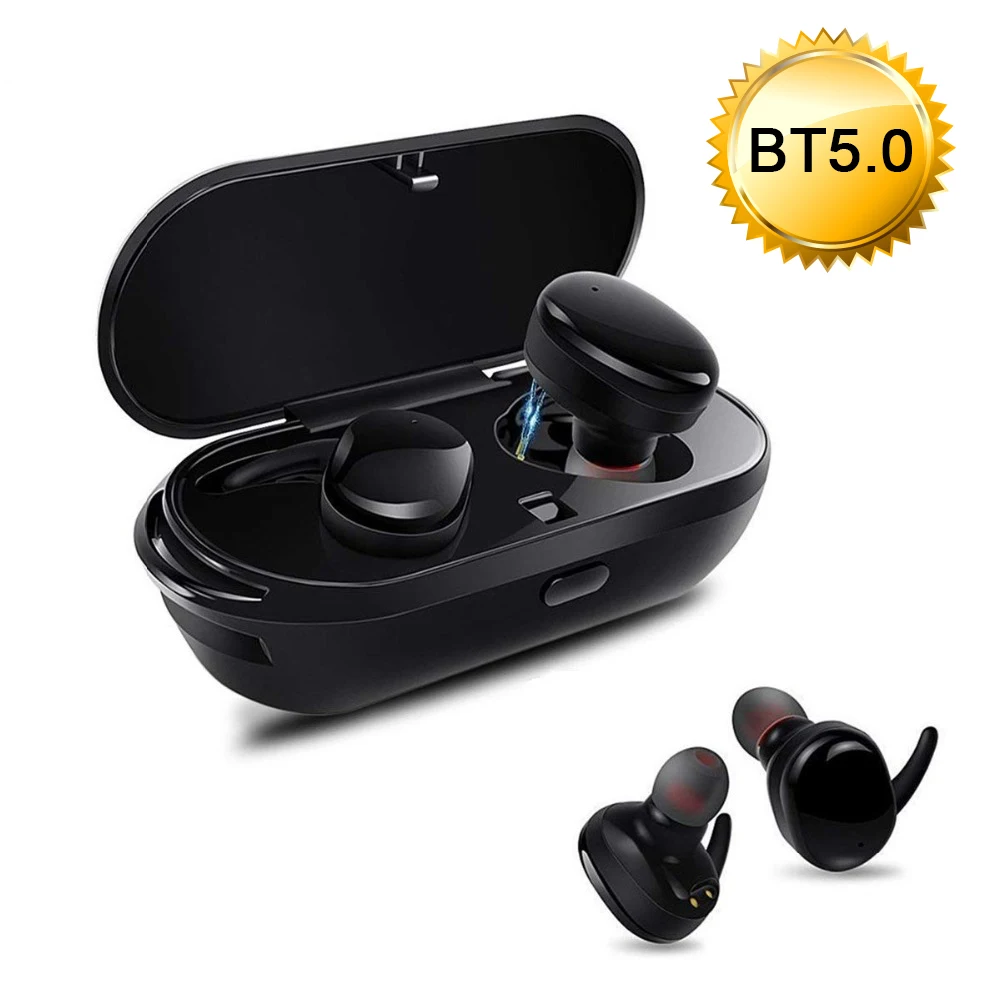 5 0 Bluetooth с сенсорным управлением Hifi наушники микрофоном водонепроницаемые TWS