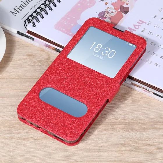Чехол Fundas coque для Meizu 15 Lite, чехол-книжка из искусственной кожи, Силиконовый ТПУ чехол для Meizu M15, противоударный защитный чехол 5,46 дюйма - Цвет: Красный
