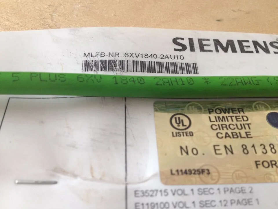 Оригинальный 5 метров 6XV1840 2AH10 4 проводной ethernet кабель зеленый для Siemens FC розетка RJ45