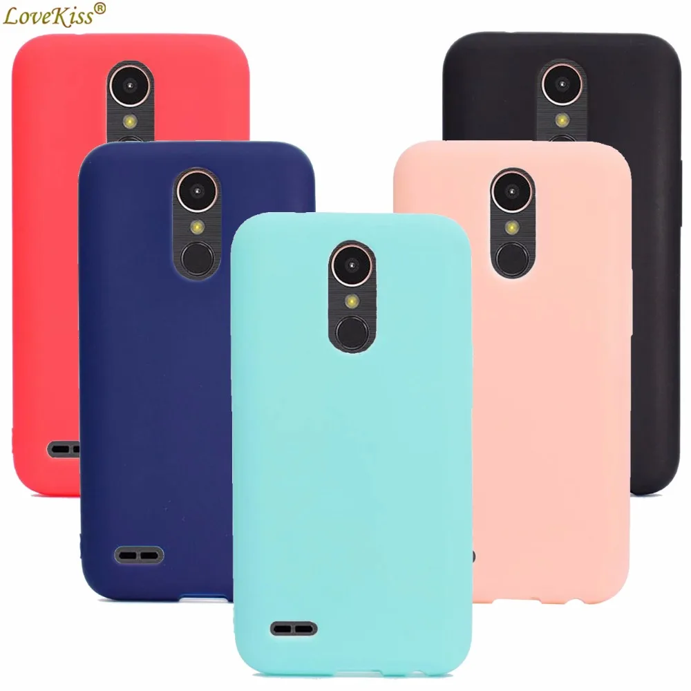 Мягкие силиконовые чехлы ярких цветов для телефонов LG K8 K10 2017 X400 M250N X240 M200N чехол из