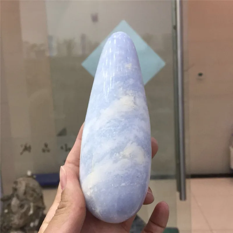 

Целебная палочка Natura lblue целестина, кристаллы йони-палочка для здоровья, подарок на день рождения gf