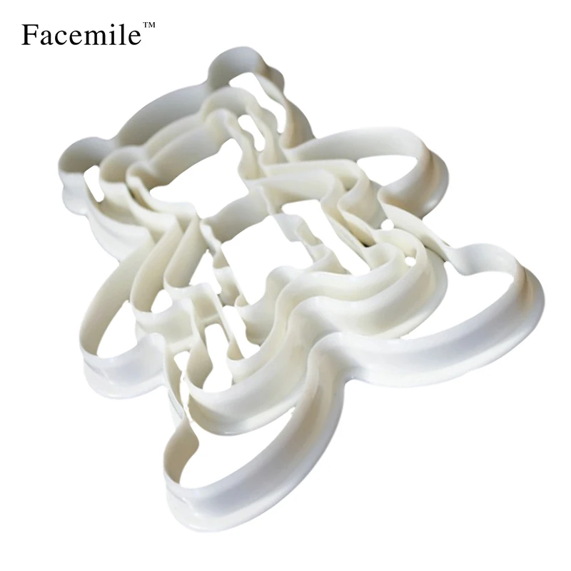 4 Размеры милые Играть Тесто Инструменты Пластилин животных Медведь печенья