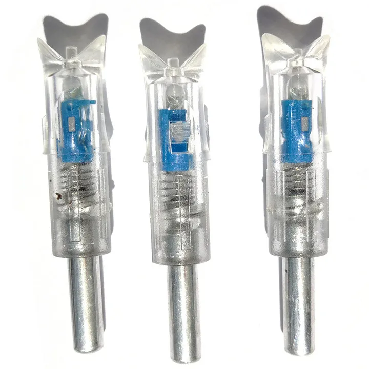 3PCS Blue 3 шт. арбалет с подсветкой Nock авто светодиодный Nock охотничий фонарь для. 300 дюйма 7,62 мм внутренний диаметр стрелы из углеродного стекловолокна - Цвет: 3PCS Blue