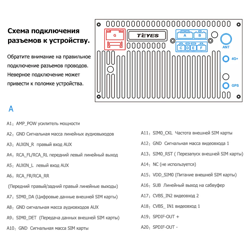 Teyes cc3 схема подключения проводов pdf
