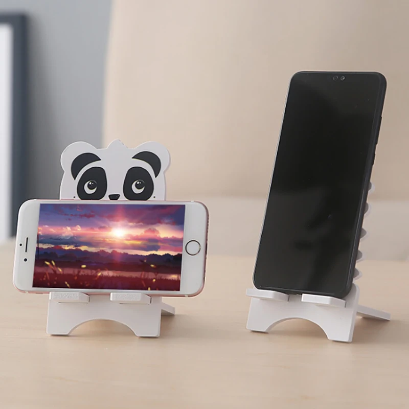 Мультфильм держатель телефона Деревянный светильник Вес милый кролик Panda