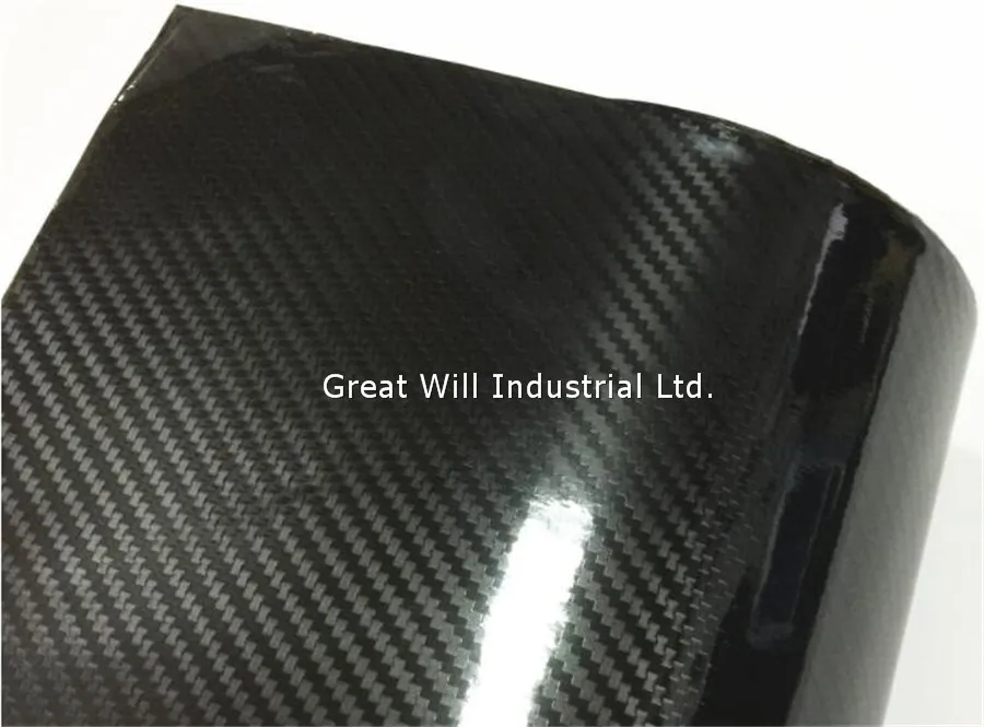 Глянцевая 5D виниловая пленка из углеродного волокна с воздушным выпуском