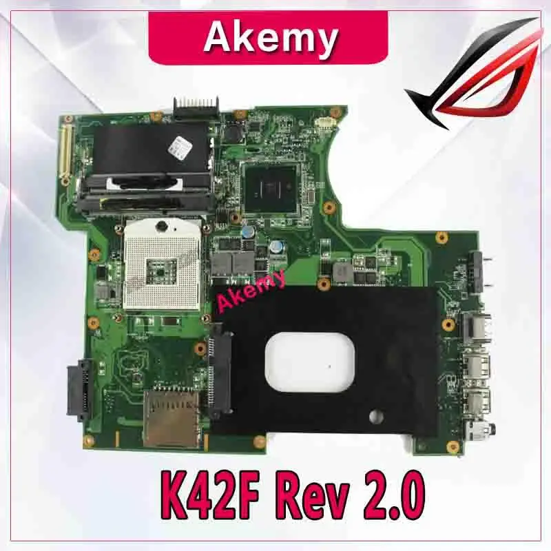 K42F Rev 2 0 GMA HD USB2.0 HM55 PGA989 DDR3 основная плата памяти видео для For Asus материнская P42F 100%