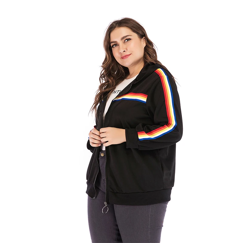 WHZHM осенняя куртка размера плюс 3XL 4XL женские шапки топы весенние повседневные