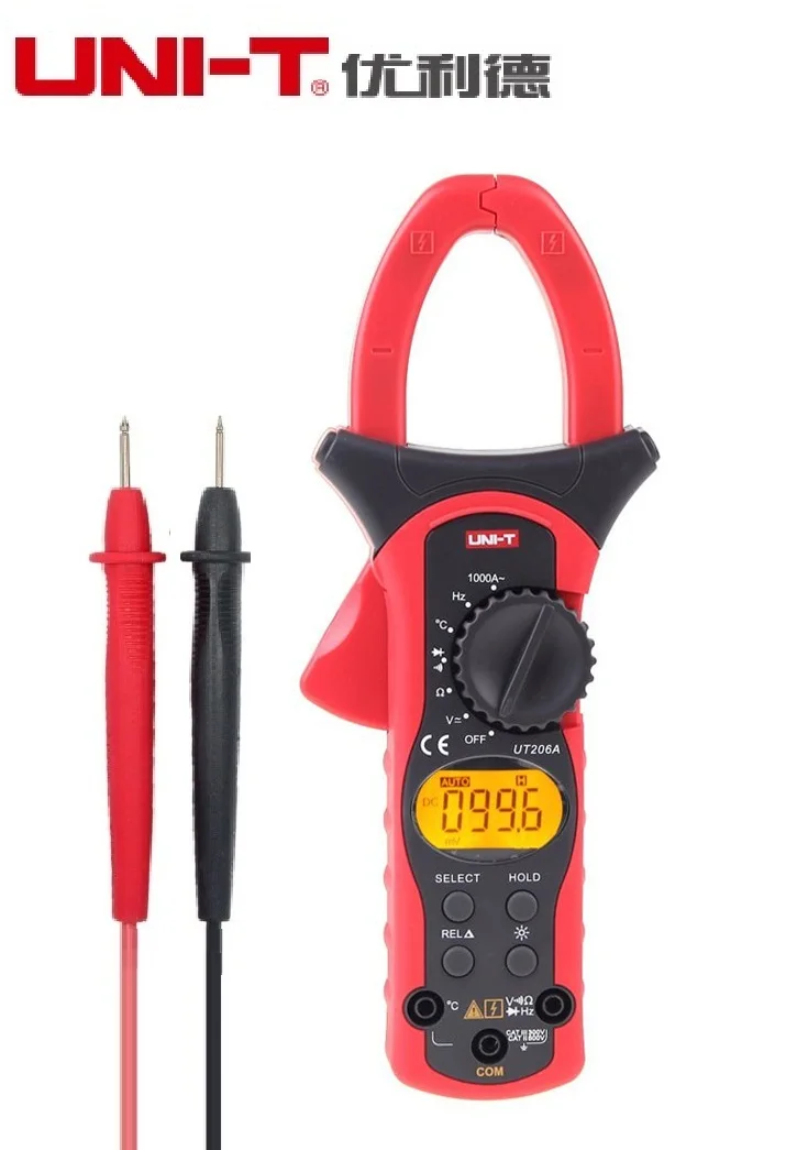 1000A цифровой клещи Напряжение Ток Сопротивление изоляции тестер заземления Uni t