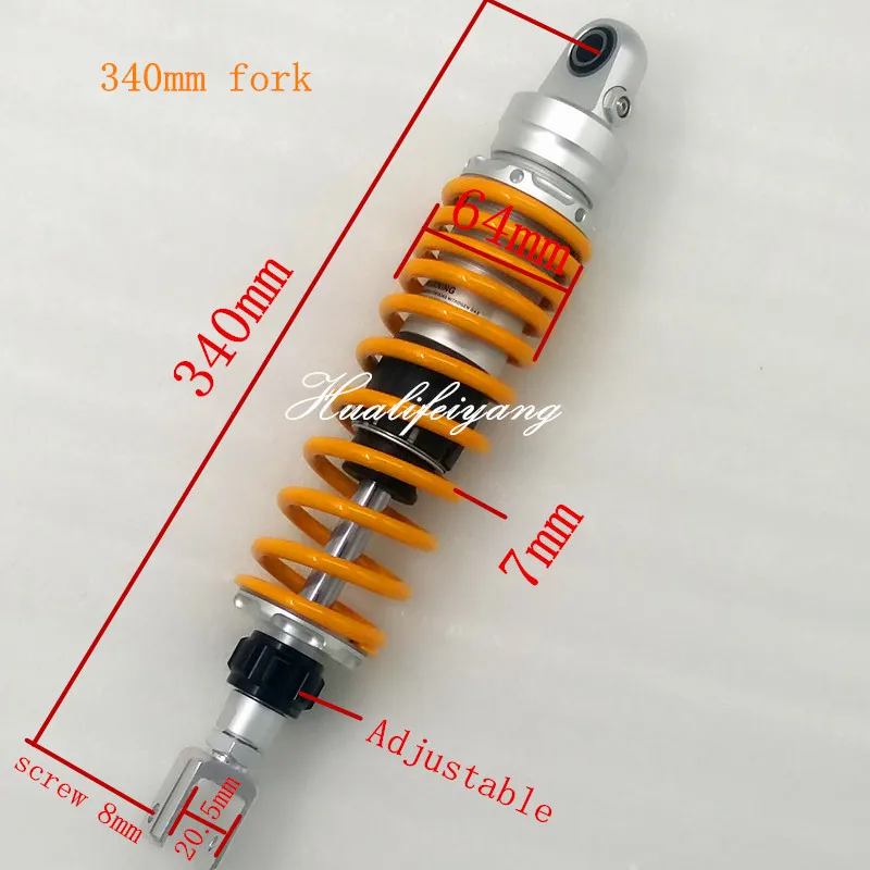 Adjust Damping Shock Absorber for Honda Yamaha Kawasaki Suzuki - 7mm Spring Sizes: 280mm, 290mm, 300mm, 320mm, 330mm, 340mm, 350mm, 360mm image 4