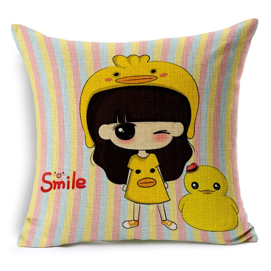 Лидер продаж наволочки для девочек с милыми рисунками из мультфильмов супер