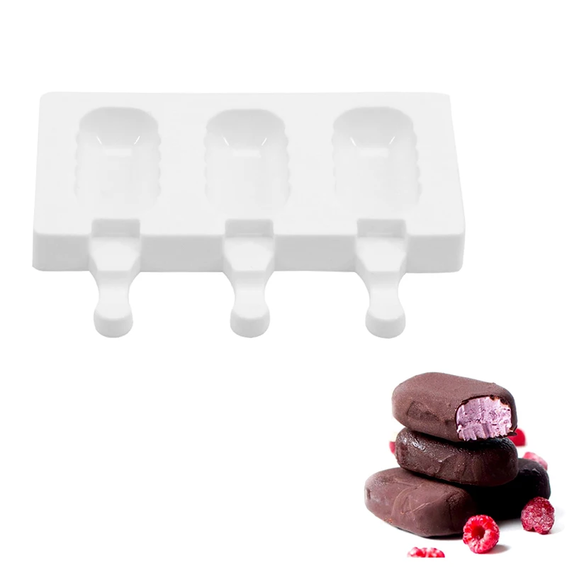 1 шт. форма овальной формы силиконовая для мороженого выпечки льда лоток