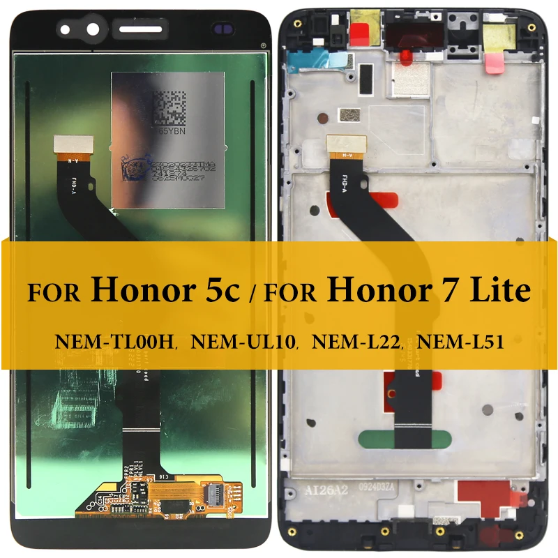 5 2 'для Honor 5C 7 Lite ЖК дисплей в сборе Замена с сенсорным экраном NEM TL00H UL10 L22|Экраны