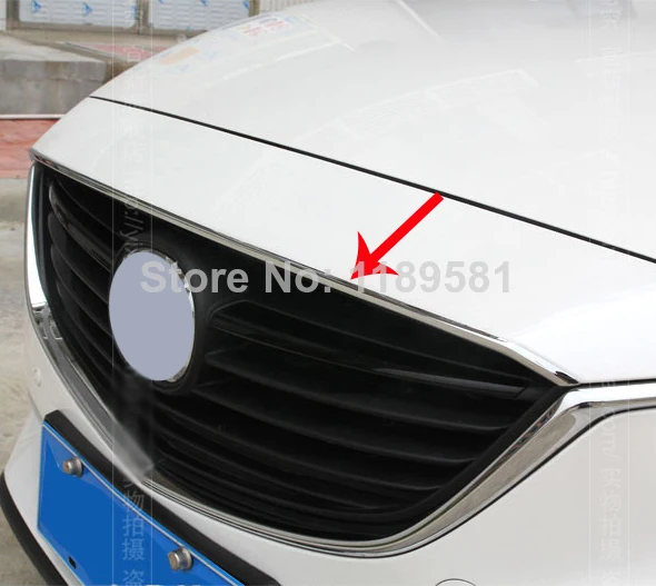 Хромированная передняя решетка для Mazda 6 M6 Atenza 2014 2015 2016|hood trim|chrome front grilleabs chrome |
