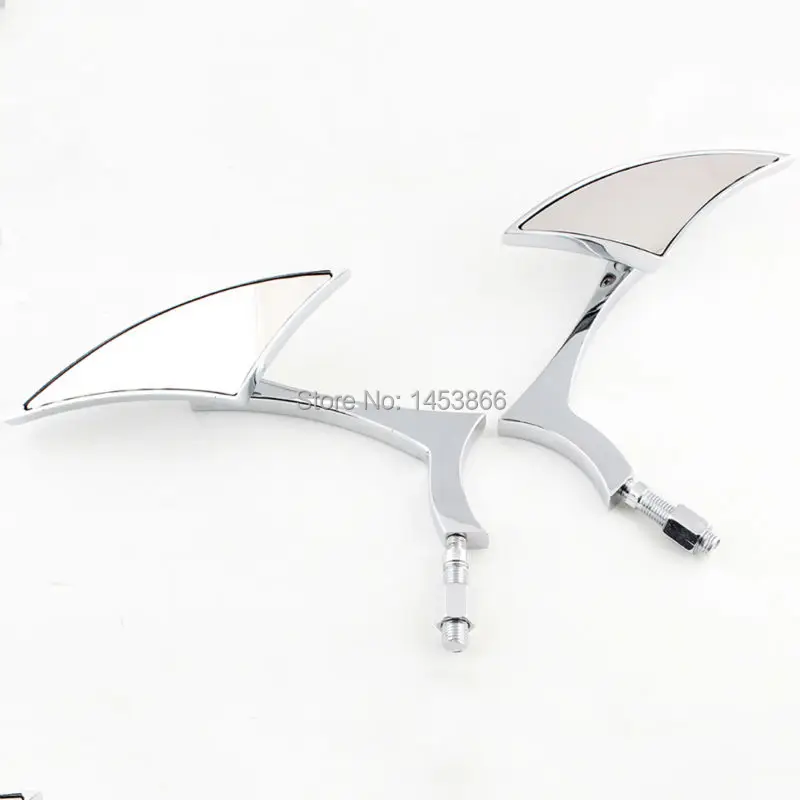 Хромированные боковые зеркала заднего вида для мотоцикла круизера чоппера Harley