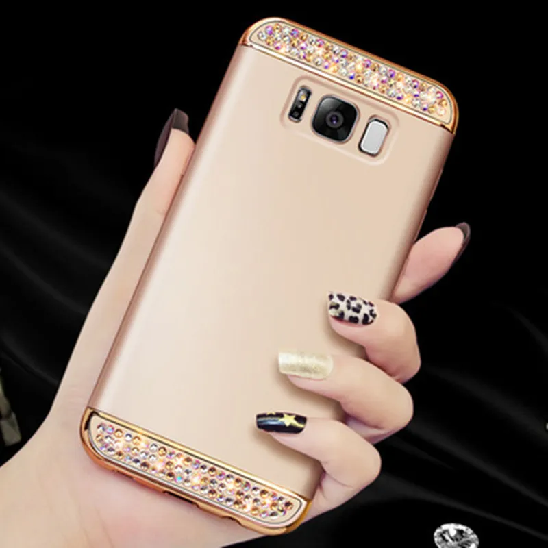 3 в 1 Гибридный Кристальный чехол для Samsung Galaxy S8 S9 A50 A6 A8 2018 J4 J6 Plus J3 J5 J7 Neo 2016 A3 A5 A7 2017