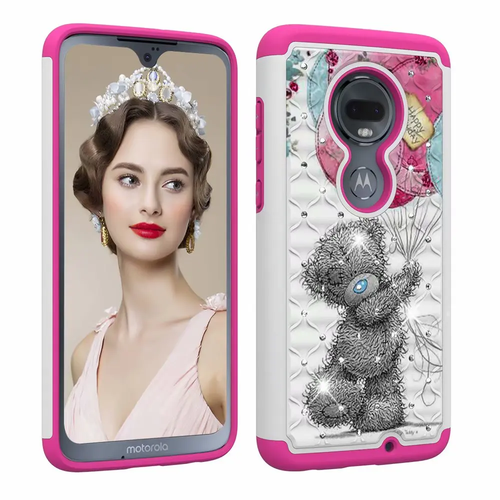 Shockproof Phone Case for Motorola Moto G7 G6 Durable PC TPU 2 Layers Hybrid Full Body Protect Anti-Knock Armor Shell |