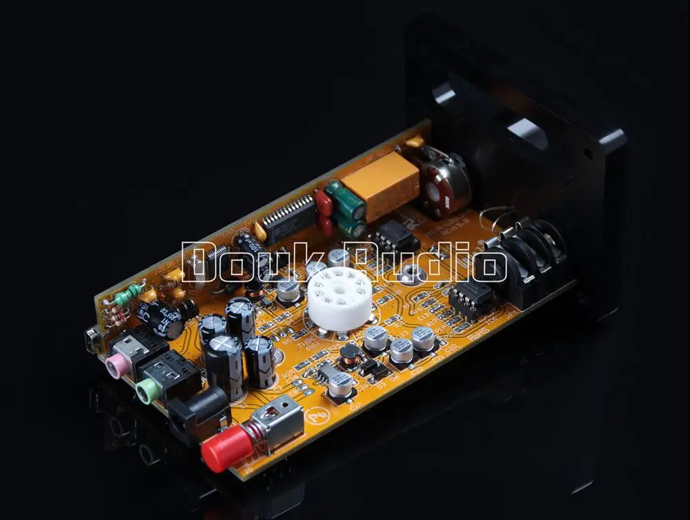 Douk аудио Гибридный класс A 6N11 ламповый усилитель/USB DAC/HiFi Предварительный усилитель