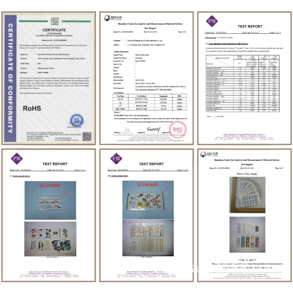 Водостойкая тату-наклейка для боди-арта 12 шт. | Красота и здоровье