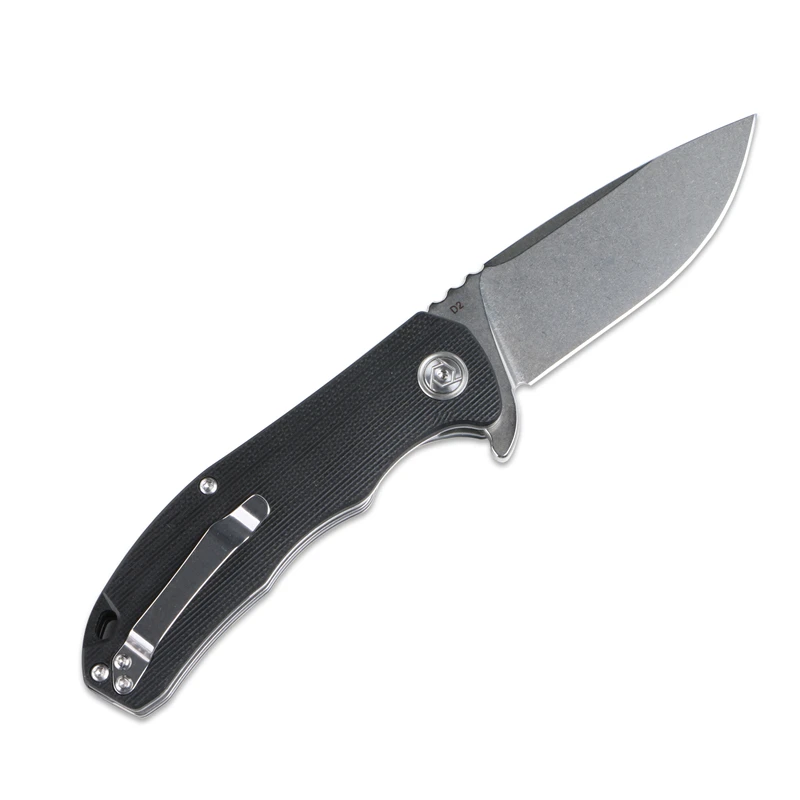 Складной нож CH3504 Ручка G10 лезвие D2 керамический с шарикоподшипником Походный для