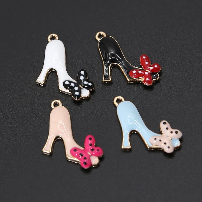 10 шт./лот Подвески для изготовления ювелирных изделий на высоком каблуке из