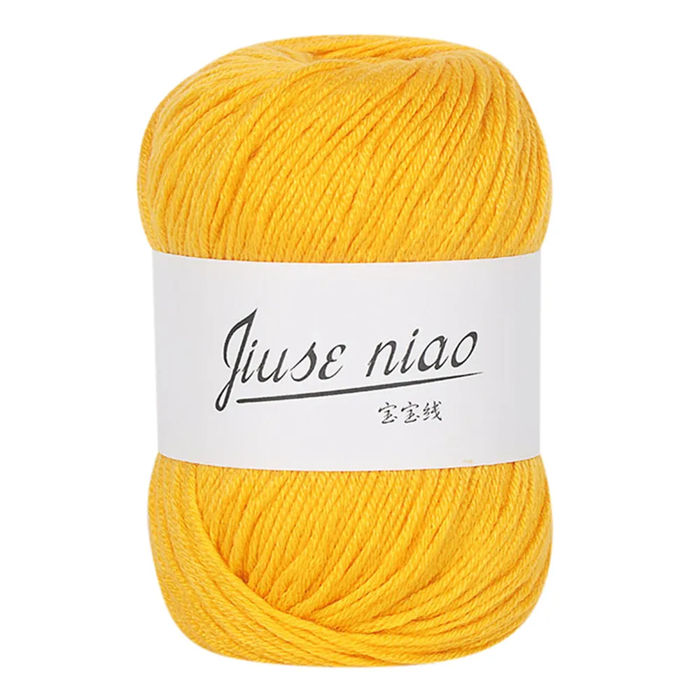 Пряжа Вязание крючком из шерсти нитки для малышей молочный хлопок 1 шт. 50 г